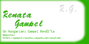 renata gampel business card